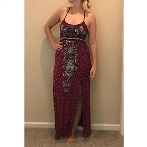 Maxi Dress slits on both sides